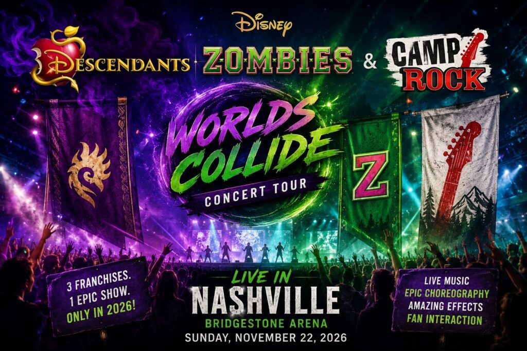 Disney Descendants ZOMBIES and Camp Rock Worlds Collide in Nashville 2026