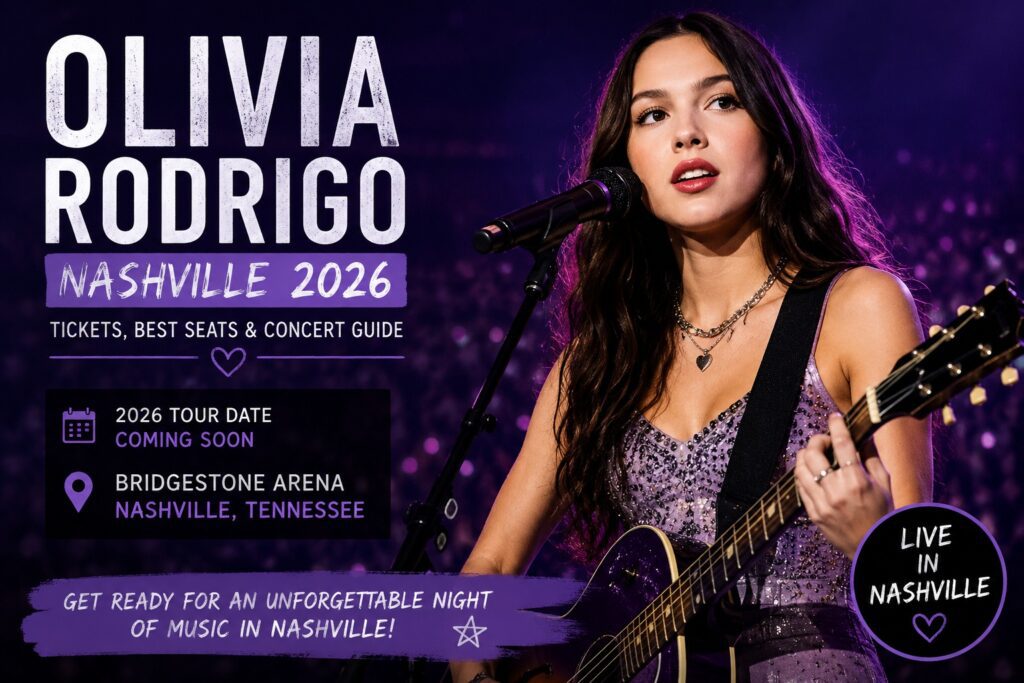 Olivia Rodrigo Nashville Tickets 2026 at Bridgestone Arena