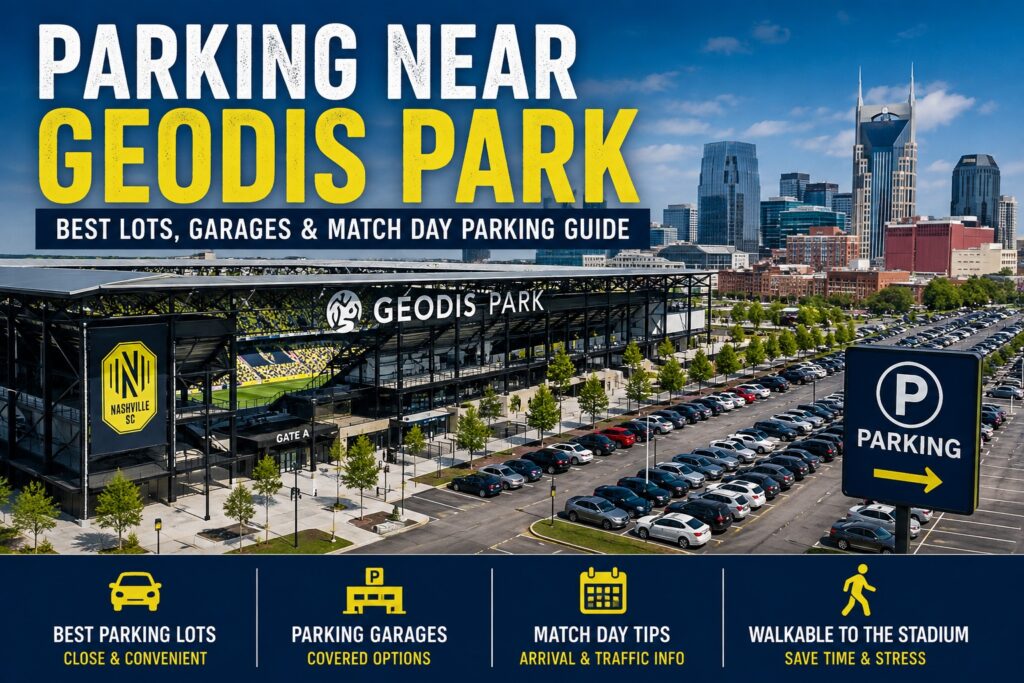 Parking Near GEODIS Park with the best lots, garages, and match day parking options in Nashville