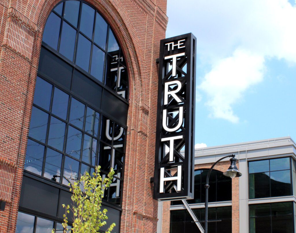 The Truth Nashville venue exterior and sign
