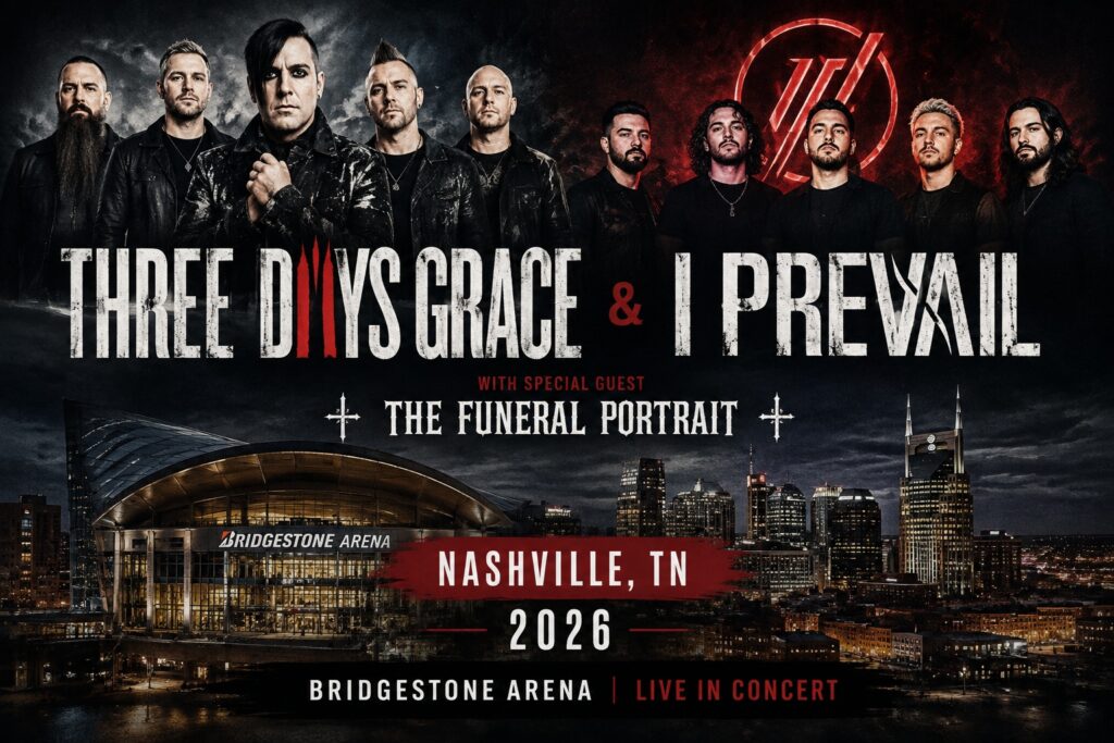 Three Days Grace and I Prevail with The Funeral Portrait at Bridgestone Arena Nashville