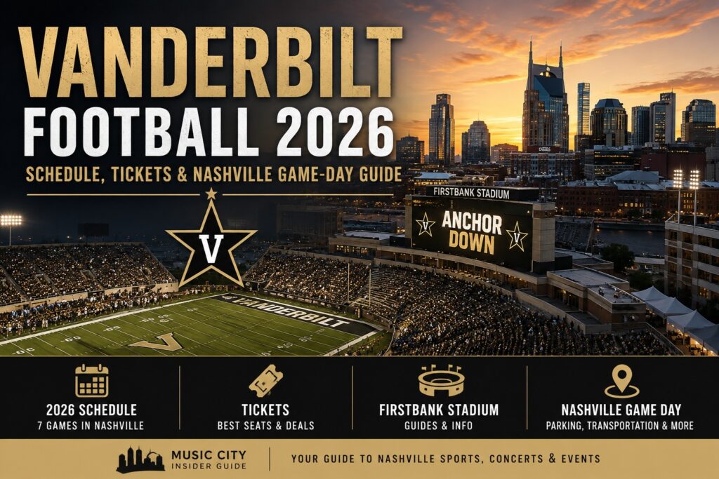 Vanderbilt Football 2026 at FirstBank Stadium in Nashville