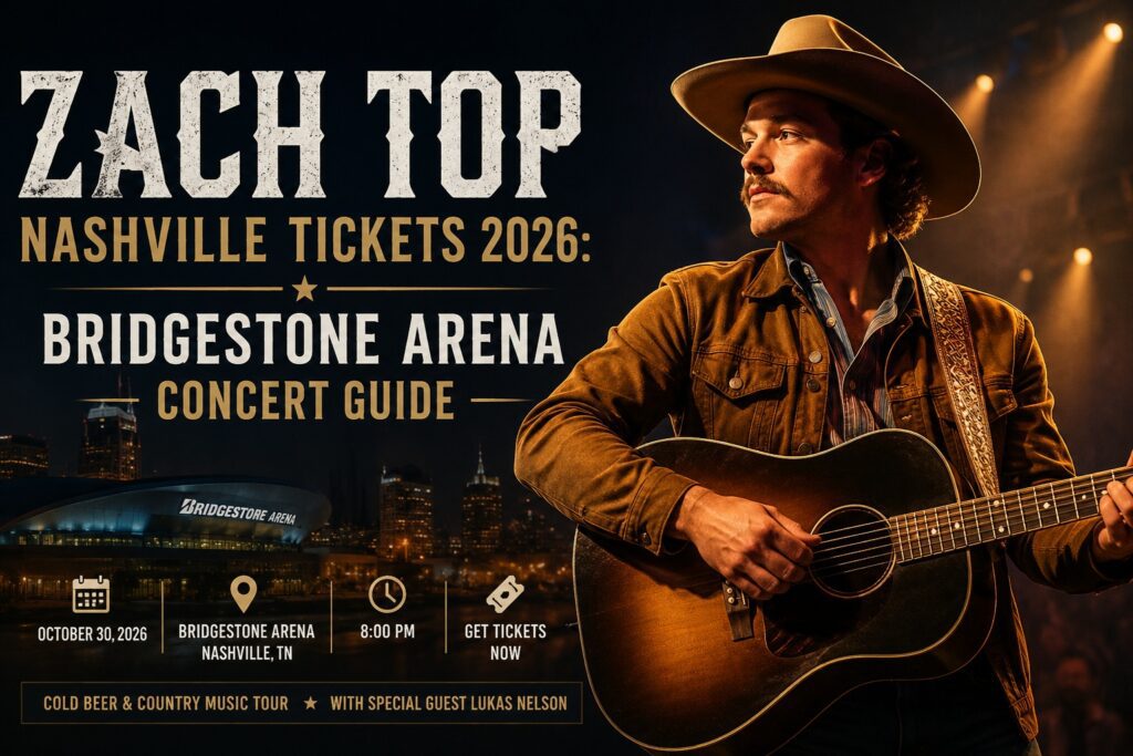 Zach Top Nashville Tickets 2026 at Bridgestone Arena